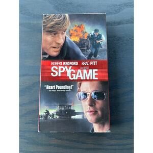Spy Game Brad Pitt Action Thriller Movie Vintage 2002 VHS Tape Pre-Loved